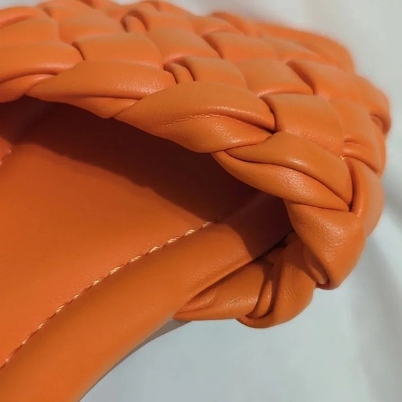 A New Day Carissa Slide Sandals with Memory Foam Insole, Color Orange Size 8 - Picture 7 of 9